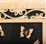 Handcarved Wooden Cremation Urn – Hummingbird Design in Beechwood – Suitable for Adult Men & Women – 115 Cu/in Capacity