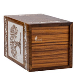 Wooden Cremation Urn – Tree of Life – Suitable for Adults, Children & Pets – 180 Cubic Inch