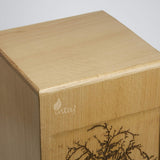 Handmade Rosewood Cremation Urn – People's Tree Design – Suitable for Adult Men & Women, Mom & Dad – 150 Cu/in Capacity