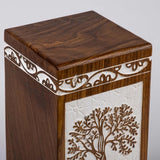 Mini Rosewood Keepsake Urn – Tree of Life – Suitable for Men, Women, Mom & Dad – 20lbs