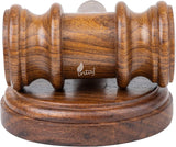 Rosewood Judge Gavel and Sound Block, Handmade Auction Mallet