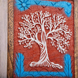 Handcarved Wooden Cremation Urn – Tree of Life Design – Suitable for Adult Men & Women, Mom & Dad, and Dogs – 180 Cu/in Capacity