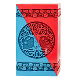 Handcarved Wooden Cremation Urn – Celtic Knot Tree of Life – Suitable for Adult Men & Women, Mom & Dad – 180lbs Capacity
