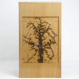 Handmade Rosewood Cremation Urn – People's Tree Design – Suitable for Adult Men & Women, Mom & Dad – 150 Cu/in Capacity
