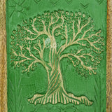 Handcarved Wooden Cremation Urn – Fresh Green Tree of Life in Rosewood – Suitable for Adult Men & Women, Mom & Dad, Pets – 115 Cu/in Capacity