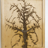 Handmade Rosewood Cremation Urn – People's Tree Design – Suitable for Adult Men & Women, Mom & Dad – 100 Cu/in Capacity