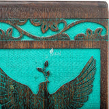 Handcarved Wooden Cremation Urn – Peaceful Bird Design in Rosewood – Suitable for Adult Men & Women, Mom & Dad, and Pet Dogs – 180 Cu/in Capacity